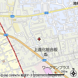 大阪府堺市東区草尾734-14周辺の地図