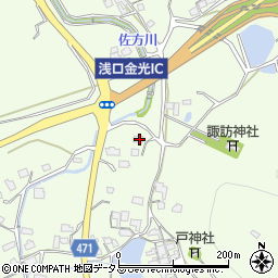 岡山県浅口市金光町佐方2553-4周辺の地図