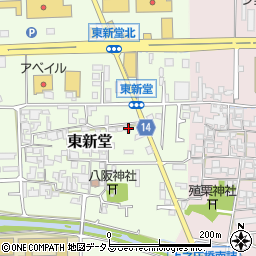 奈良県桜井市東新堂313周辺の地図