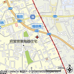 大阪府堺市中区福田430周辺の地図