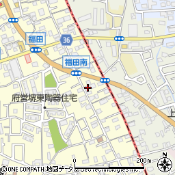 大阪府堺市中区福田47周辺の地図
