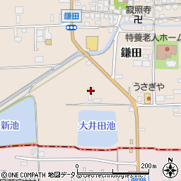 奈良県香芝市鎌田121周辺の地図