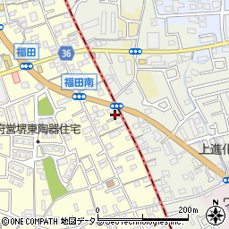 大阪府堺市中区福田49周辺の地図