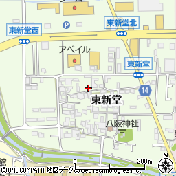 奈良県桜井市東新堂302周辺の地図