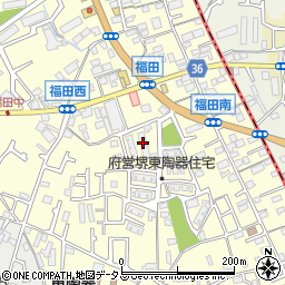 大阪府堺市中区福田482周辺の地図