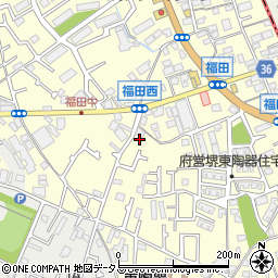 大阪府堺市中区福田467周辺の地図