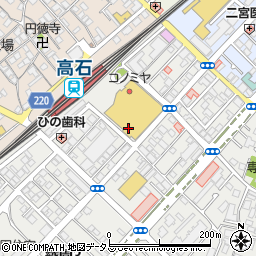 〒592-0014 大阪府高石市綾園の地図