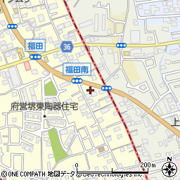 大阪府堺市中区福田44周辺の地図