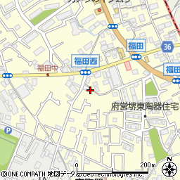 大阪府堺市中区福田474周辺の地図