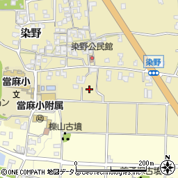 奈良県葛城市染野周辺の地図