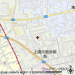 大阪府堺市東区草尾734周辺の地図