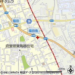 大阪府堺市中区福田43周辺の地図