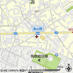 大阪府堺市中区福田535周辺の地図