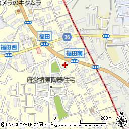 大阪府堺市中区福田432周辺の地図
