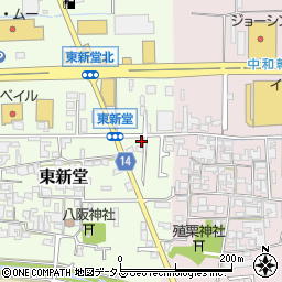奈良県桜井市東新堂335周辺の地図