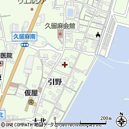 兵庫県淡路市久留麻（引野）周辺の地図