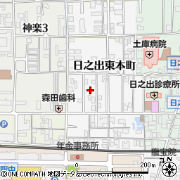 奈良県大和高田市日之出東本町周辺の地図