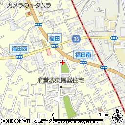 大阪府堺市中区福田473周辺の地図