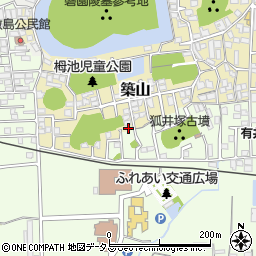 奈良県大和高田市築山252-46周辺の地図