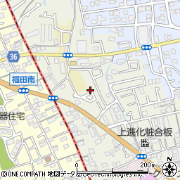 大阪府堺市東区草尾761周辺の地図