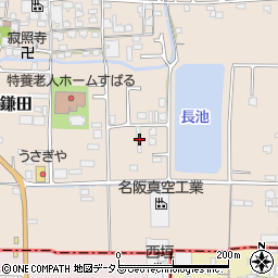 奈良県香芝市鎌田182-1周辺の地図