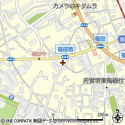 大阪府堺市中区福田517周辺の地図