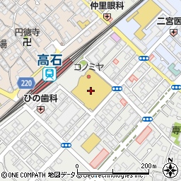 LE GARAGE アプラたかいし店周辺の地図