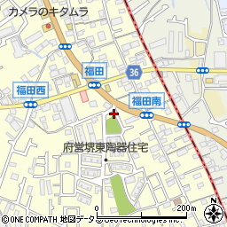 大阪府堺市中区福田437周辺の地図