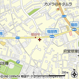 大阪府堺市中区福田521周辺の地図