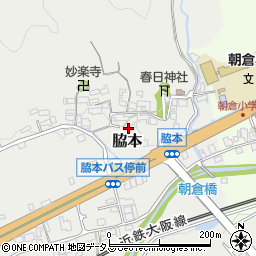 奈良県桜井市脇本周辺の地図