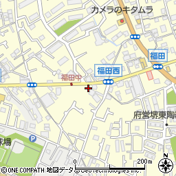 大阪府堺市中区福田520周辺の地図