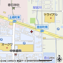奈良県橿原市北妙法寺町597周辺の地図