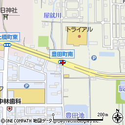 豊田町周辺の地図