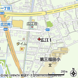 岡山県倉敷市広江1丁目周辺の地図
