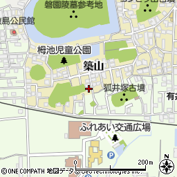 奈良県大和高田市築山252-38周辺の地図