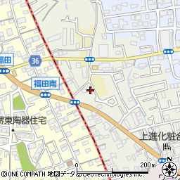 大阪府堺市東区草尾318-9周辺の地図