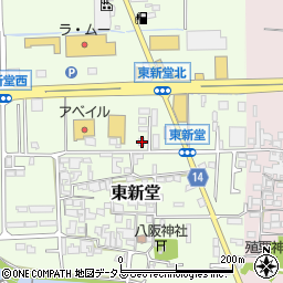 奈良県桜井市東新堂355周辺の地図