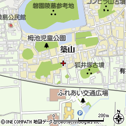 奈良県大和高田市築山252-37周辺の地図