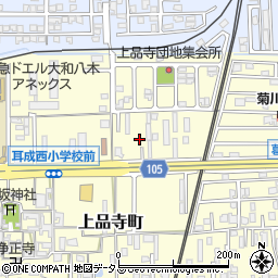 奈良県橿原市上品寺町349-7周辺の地図