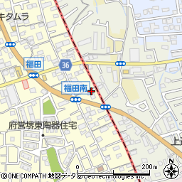 大阪府堺市中区福田40周辺の地図