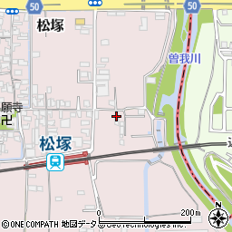 大和高田松塚簡易郵便局周辺の地図