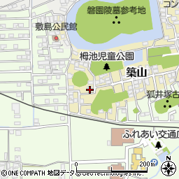 奈良県大和高田市築山332-13周辺の地図