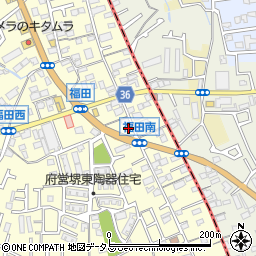 大阪府堺市中区福田433周辺の地図