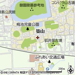 奈良県大和高田市築山252-10周辺の地図