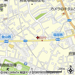 大阪府堺市中区福田551周辺の地図