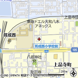 奈良県橿原市上品寺町332周辺の地図