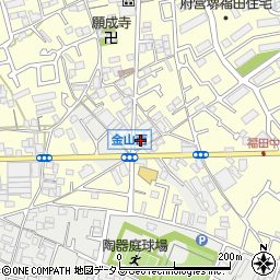 大阪府堺市中区福田633周辺の地図