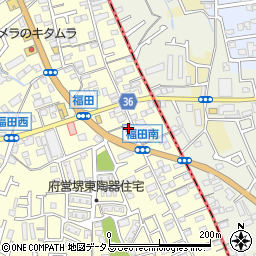 大阪府堺市中区福田434周辺の地図