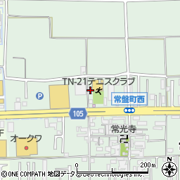 奈良県橿原市常盤町495-1周辺の地図