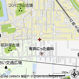 奈良県大和高田市築山203-25周辺の地図